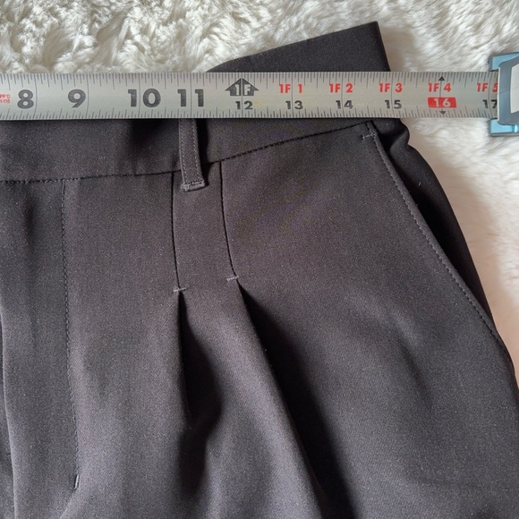 NWOT Express Super High Waisted Belted Pleated Ankle Pant Black - Medium NO Belt - Picture 10 of 13